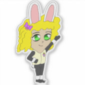 Sticker chibi bunnygirl (Devant)