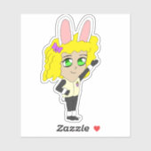 Sticker chibi bunnygirl (Feuille)