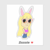 Sticker chibi bunnygirl (Feuille)