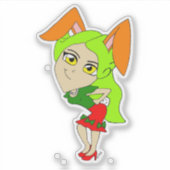 Sticker chibi bunnygirl (Devant)