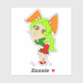 Sticker chibi bunnygirl (Feuille)