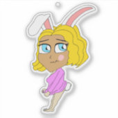 Sticker chibi bunnygirl (Devant)