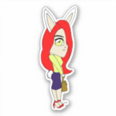 Sticker chibi bunnygirl (Devant)
