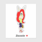 Sticker chibi bunnygirl (Feuille)