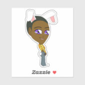 Sticker chibi bunnygirl (Feuille)