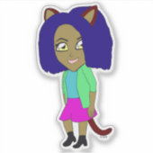 Sticker chibi catgirl (Devant)
