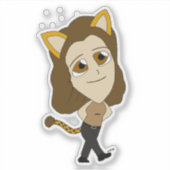 Sticker chibi catgirl (Devant)