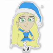 Sticker chibi de Noël (Devant)