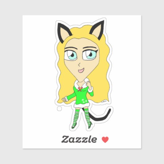 Sticker Chibi de Noël (Feuille)