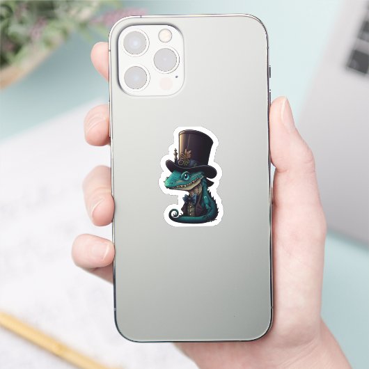 Sticker Chibi Dragon au chapeau (Téléphone)