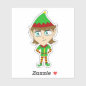 Sticker chibi elf (Feuille)