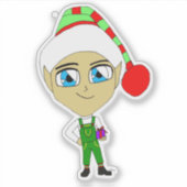 Sticker chibi elf (Devant)