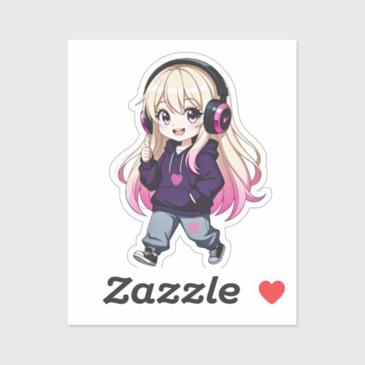 Sticker Chibi Funny (Feuille)