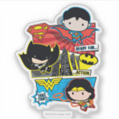 Sticker Chibi Héros Prêts À L'Action ! (Devant)