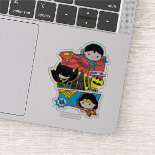 Sticker Chibi Héros Prêts À L'Action !