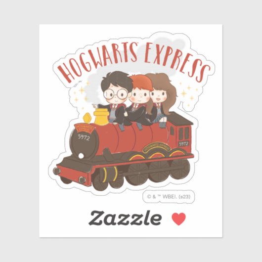 Sticker Chibi HOGWARTS EXPRESS™ Ride (Feuille)