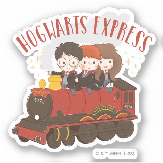 Sticker Chibi HOGWARTS EXPRESS™ Ride (Devant)