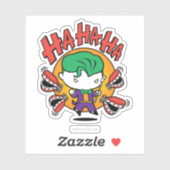 Sticker Chibi Joker Avec Dents De Jouet (Feuille)