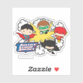 Sticker Chibi Justice League of America Explosion (Feuille)