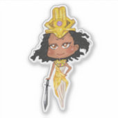 Sticker Chibi Kandaka guerrier (Devant)