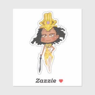 Sticker Chibi Kandaka guerrier