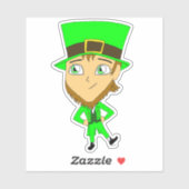 Sticker chibi leprechaun (Feuille)