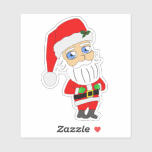 Sticker chibi santa claus