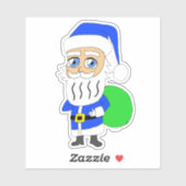 Sticker chibi Santa Claus (Feuille)