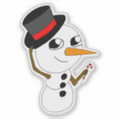 Sticker chibi smowman (Devant)