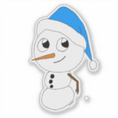Sticker chibi snowman (Devant)