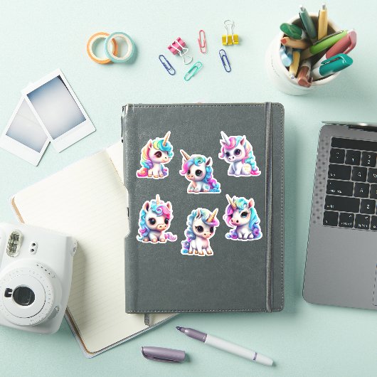 Sticker Chibi Unicornes (Couverture iPad)