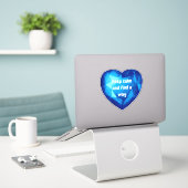 Sticker Chic fresh blue Diamond quote affirmation (Ordinateur portable sur le bureau)