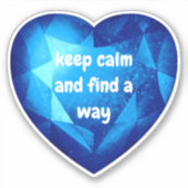 Sticker Chic fresh blue Diamond quote affirmation  (Devant)