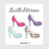 Sticker Chic Funny coloré Personnalisé (Feuille)