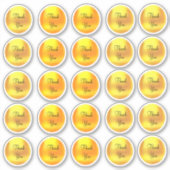 Sticker Chic Gold Dot Merci (Devant)