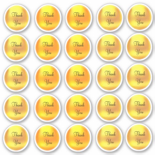 Sticker Chic Gold Dot Merci (Devant)