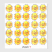 Sticker Chic Gold Dot Merci (Feuille)