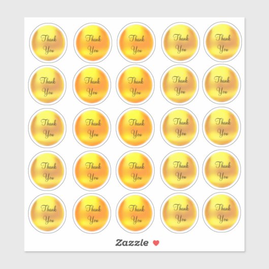 Sticker Chic Gold Dot Merci (Feuille)