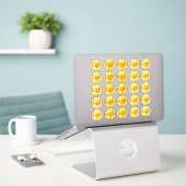 Sticker Chic Gold Dot Merci (Ordinateur portable sur le bureau)