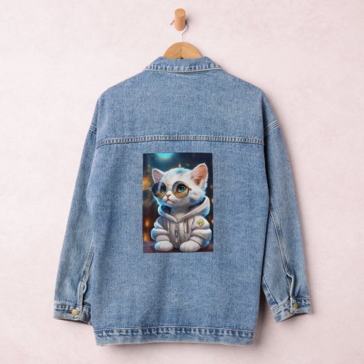 "Sticker Chic : Illustrated Denim Jacket for Fashi (Hangar)