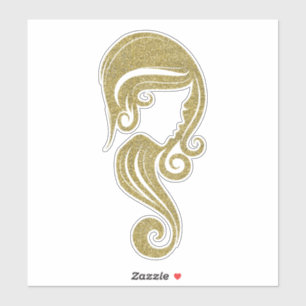 Sticker Chic Or Faux Paillettes Beauté Cheveux Maquillage