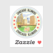 Sticker Chicago (Feuille)