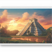 Sticker Chichen Itza, Mexique. (Devant)