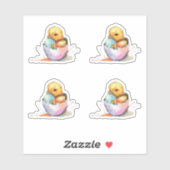 Sticker Chick de Pâques (Feuille)
