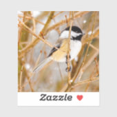 Sticker Chickadee au plafond noir - Photo originale (Feuille)