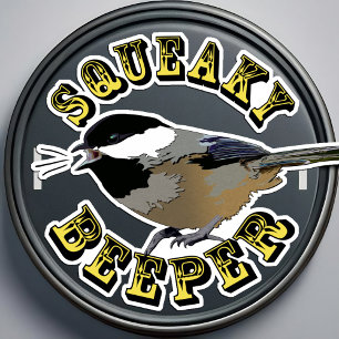 Sticker Chickadee mignonne Oiseau éjaculation Béeper drôle
