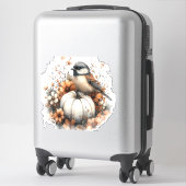 Sticker Chickadee Shirt Pays Citrouille (Sur valise)