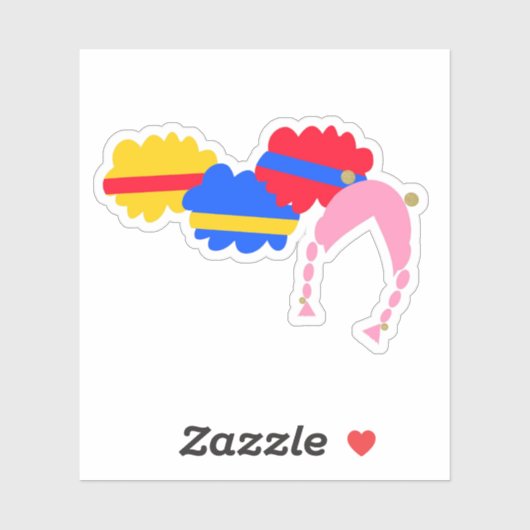 Sticker Chicky, Cha-Cha, Boom-Boom, Lya-Lya (Feuille)