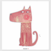 Sticker Chien à fourrure (Feuille)