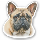 Sticker Chien à tête blanche (Devant)
